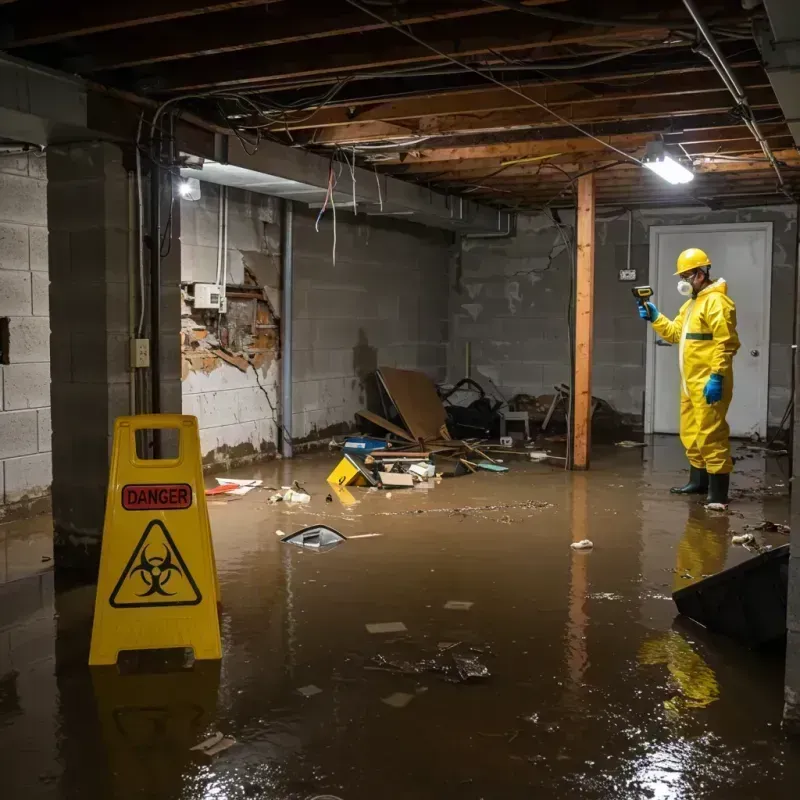 Flooded Basement Electrical Hazard in Mowbray Mountain, TN Property